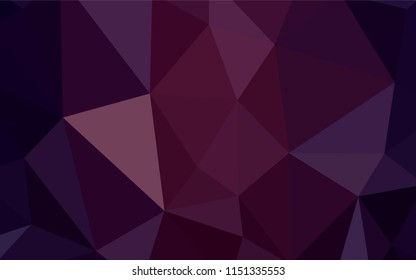 Dark Pink, Blue vector abstract mosaic background. Geometric illustration in Origami style with gradient.  Brand new style for your business design.