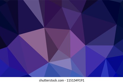 Dark Pink, Blue vector abstract polygonal background. Shining colorful illustration with triangles. Pattern for a brand book's backdrop.