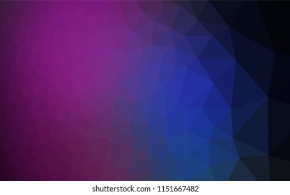 Dark Pink, Blue vector abstract polygonal texture. Colorful illustration in abstract style with gradient. A new texture for your design.