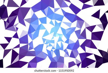 Dark Pink, Blue vector abstract mosaic background. Shining colorful illustration with triangles. Template for cell phone's backgrounds.