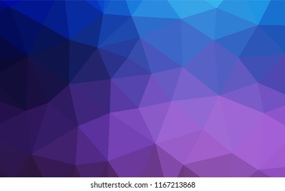 Dark Pink, Blue vector abstract mosaic backdrop. Glitter abstract illustration with an elegant design. A new texture for your design.