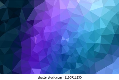 Dark Pink, Blue vector abstract mosaic backdrop. Creative geometric illustration in Origami style with gradient. Brand new design for your business.