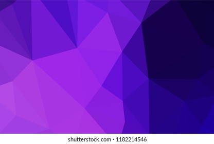 Dark Pink, Blue vector abstract polygonal background. Colorful abstract illustration with triangles. New template for your brand book.