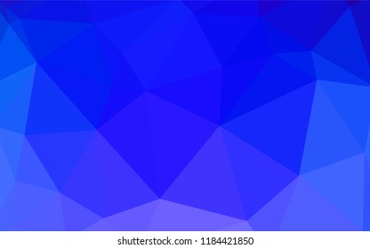 Dark Pink, Blue vector abstract polygonal template. Colorful illustration in abstract style with triangles. Template for cell phone's backgrounds.