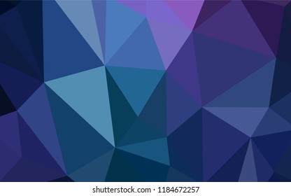 Dark Pink, Blue vector abstract polygonal pattern. Colorful illustration in polygonal style with gradient. New template for your brand book.