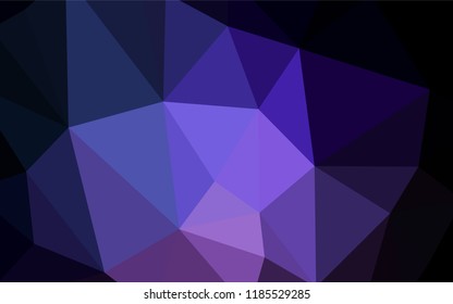 Dark Pink, Blue vector abstract polygonal template. Colorful abstract illustration with triangles. Template for cell phone's backgrounds.