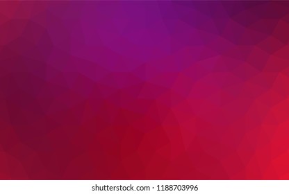 Dark Pink, Blue vector abstract mosaic backdrop. Polygonal abstract illustration with gradient. Polygonal design for your web site.