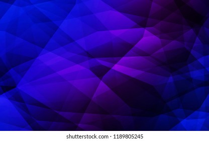 Dark Pink, Blue vector abstract mosaic pattern. Creative geometric illustration in Origami style with gradient. Pattern for a brand book's backdrop.