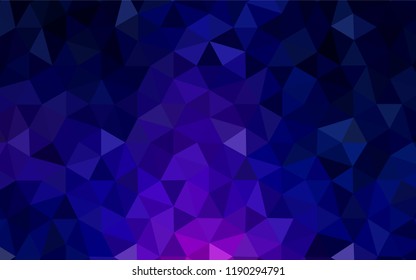 Dark Pink, Blue vector abstract mosaic backdrop. Polygonal abstract illustration with gradient. Template for cell phone's backgrounds.