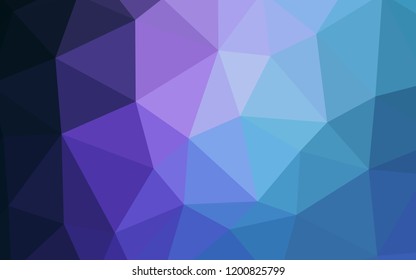 Dark Pink, Blue vector abstract polygonal background. Creative illustration in halftone style with triangles. Brand new design for your business.