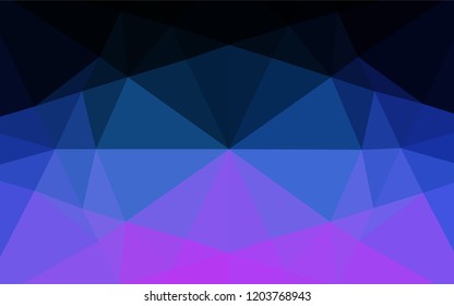 Dark Pink, Blue vector abstract mosaic background. A vague abstract illustration with gradient. A completely new design for your business.