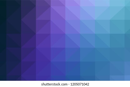 Dark Pink, Blue vector abstract polygonal pattern. Creative illustration in halftone style with triangles. Brand new style for your business design.
