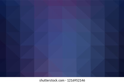 Dark Pink, Blue vector abstract polygonal background. Elegant bright polygonal illustration with gradient. Polygonal design for your web site.