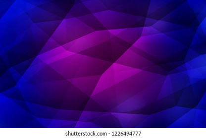 Dark Pink, Blue vector abstract mosaic background. Modern abstract illustration with triangles. A new texture for your web site.