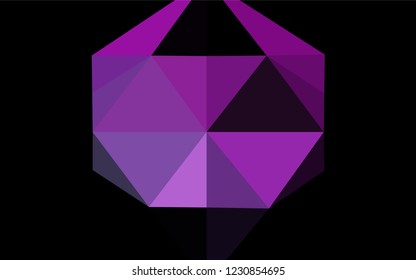 Dark Pink, Blue vector abstract polygonal texture. Colorful abstract illustration with gradient. A completely new design for your business.