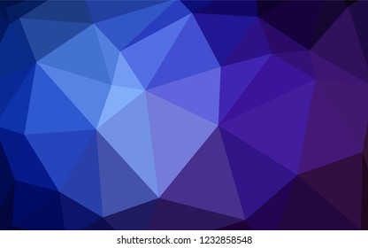 Dark Pink, Blue vector abstract polygonal background. A sample with polygonal shapes. A new texture for your web site.