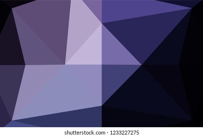 Dark Pink, Blue vector abstract polygonal texture. Shining illustration, which consist of triangles. The completely new template can be used for your brand book.