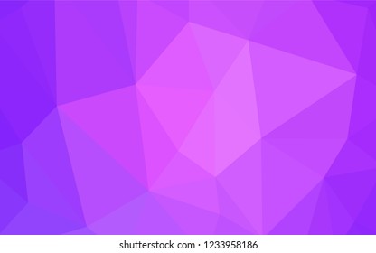 Dark Pink, Blue vector abstract polygonal template. Triangular geometric sample with gradient.  Polygonal design for your web site.