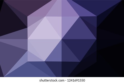 Dark Pink, Blue vector abstract mosaic pattern. Geometric illustration in Origami style with gradient.  A completely new design for your business.