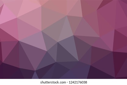 Dark Pink, Blue vector abstract polygonal background. Colorful illustration in abstract style with triangles. Completely new template for your banner.