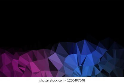 Dark Pink, Blue vector abstract mosaic backdrop. Shining illustration, which consist of triangles. A completely new template for your business design.