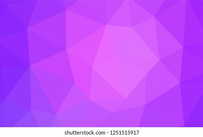 Dark Pink, Blue vector abstract mosaic backdrop. Modern abstract illustration with triangles. Textured pattern for your backgrounds.