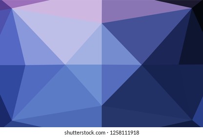 Dark Pink, Blue vector abstract mosaic background. A vague abstract illustration with gradient. The polygonal design can be used for your web site.