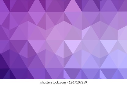 Dark Pink, Blue vector abstract mosaic pattern. Modern abstract illustration with triangles. A completely new design for your leaflet.