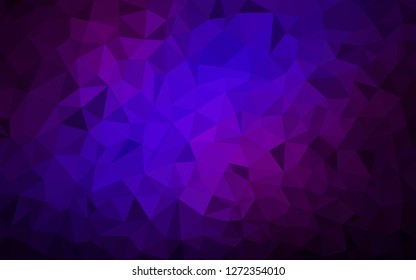 Dark Pink, Blue vector abstract polygonal background. Colorful illustration in polygonal style with gradient. Textured pattern for your backgrounds.