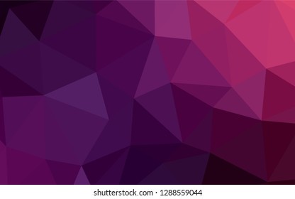 Dark Pink, Blue vector abstract mosaic pattern. Glitter abstract illustration with an elegant triangles. A new texture for your web site.
