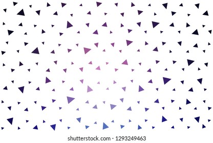Dark Pink, Blue vector  abstract polygonal template. Creative illustration in halftone style with triangles. Template for cell phone's backgrounds.