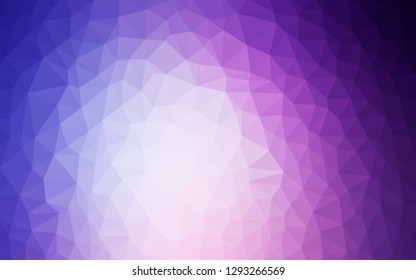 Dark Pink, Blue vector abstract mosaic backdrop. Shining polygonal illustration, which consist of triangles. Triangular pattern for your design.