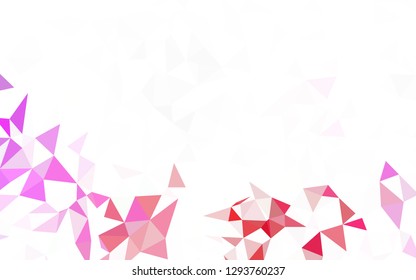 Dark Pink, Blue vector abstract mosaic backdrop. Polygonal abstract illustration with gradient. Brand new design for your business.