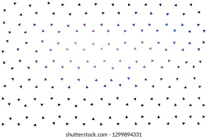 Dark Pink, Blue vector  abstract polygonal background. Colorful abstract illustration with triangles. Polygonal design for your web site.