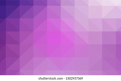 Dark Pink, Blue vector abstract polygonal background. Shining colorful illustration with triangles. Best triangular design for your business.