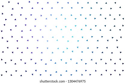 Dark Pink, Blue vector  abstract polygonal background. Glitter abstract illustration with an elegant triangles. Triangular pattern for your design.