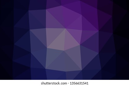 Dark Pink, Blue vector abstract polygonal cover. Colorful abstract illustration with gradient. Polygonal design for your web site.