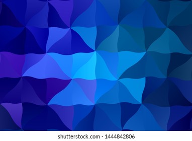 Dark Pink, Blue vector abstract polygonal pattern. Geometric illustration in Origami style with gradient.  Brand new style for your business design.