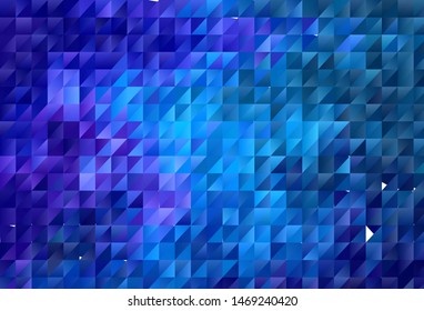 Dark Pink, Blue vector abstract polygonal background. A sample with polygonal shapes. Brand new style for your business design.