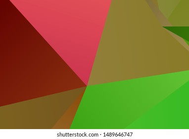 Dark Pink, Blue vector abstract polygonal background. Colorful illustration in abstract style with triangles. Best triangular design for your business.