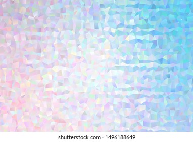 Dark Pink, Blue vector abstract mosaic background. Polygonal abstract illustration with gradient. Brand new style for your business design.