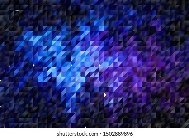 Dark Pink, Blue vector abstract polygonal template. A completely new color illustration in a polygonal style. Pattern for a brand book's backdrop.