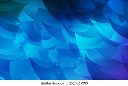 Dark Pink, Blue vector abstract polygonal template. A completely new color illustration in a polygonal style. Triangular pattern for your design.