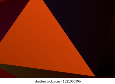 Dark Pink, Blue vector abstract polygonal background. Colorful illustration in abstract style with triangles. Completely new template for your banner.