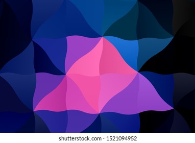 Dark Pink, Blue vector abstract polygonal pattern. Polygonal abstract illustration with gradient. New template for your brand book.