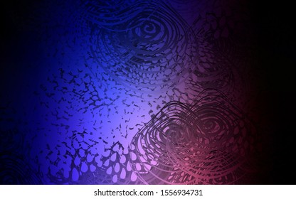 Dark Pink, Blue vector abstract doodle template. An elegant bright illustration with flowers in Natural style. Brand-new design for your business.