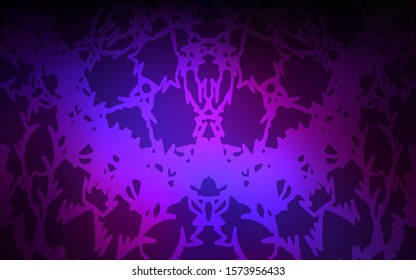 Dark Pink, Blue vector abstract doodle wallpaper. Shining colored illustration with childish doodles in Arabic style. The best blurred design for your business.