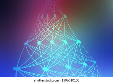 Dark Pink, Blue vector abstract bright texture. A completely new colored illustration in blur style. Blurred design for your web site.