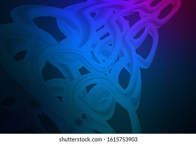 Dark Pink, Blue vector abstract layout. Creative illustration in halftone style with gradient. Smart design for your work.