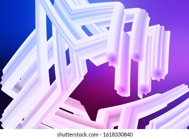 Dark Pink, Blue vector abstract bright template. New colored illustration in blur style with gradient. Background for a cell phone.